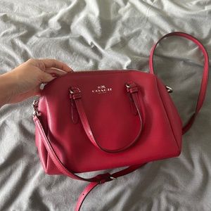 Red COACH bag